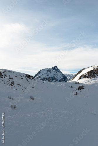 Snow covered mountains