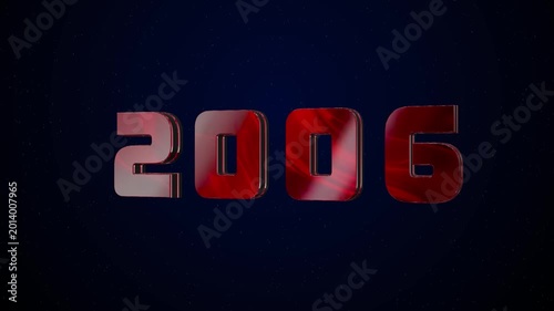 2006 Historical Year Animation - Cinematic Metallic Text