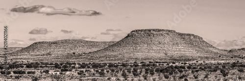 Foto Paysage montagneux du sud de la Tunisie