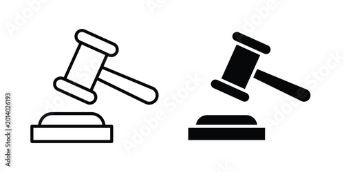 Tableau sur toile Auction icon for ui design. Vector Eps10