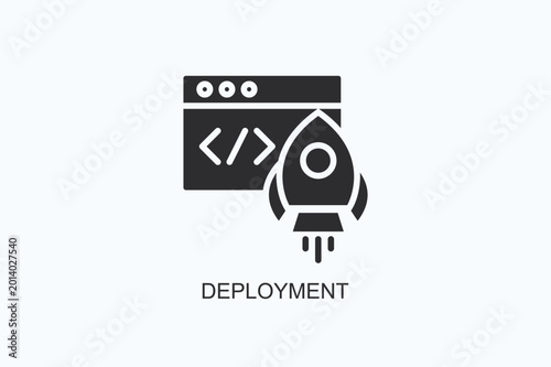 Foto Deployment Icon Or Logo Isolated Vector Illustration