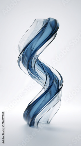 The Eternity of Flow: Translucent Helical Art Installation