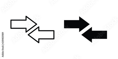 Canvastavla Compare icon for ui design. Vector Eps10