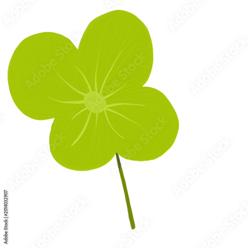 four leaf clover isolated