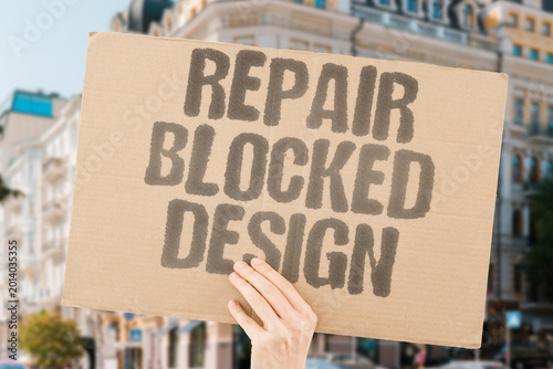 Fotografía "Repair Blocked Design" Product design deliberately blocks user repair