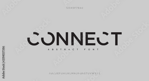 Foto Minimal modern logo alphabet font