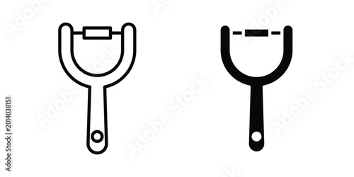 Bilde på lerret Peeler icon for ui design. Vector Eps10