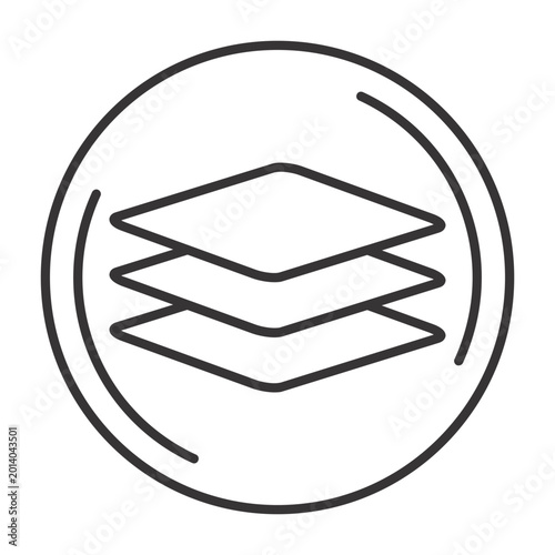 Layers linear icon