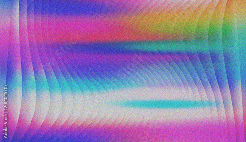 Flowing abstract wavy lines and iridescent color gradients form a beautiful ethereal modern art piece