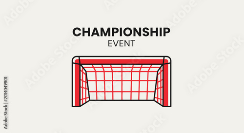 Graphic Illustration Depicting a Championship Event and The Goal Structure Design