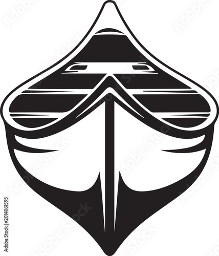 Black, monochrome boat, sailboat, vector icon, nautical symbol, minimalist design