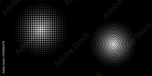 Canvastavla Basic halftone dots effect in black and white color