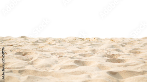 Obraz na płótnie foreground of clear beach sand and sea, summer relaxing beach holiday