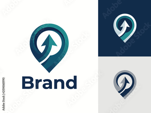 This sleek and modern logo features a location pin with an upward arrow, symbolizing direction, growth, and guidance in geographical or navigational contexts. Free Download This sleek and modern logo features a location pin with an upward arrow, symbolizing direction, growth, and guidance in geographical or navigational contexts. - GFXLoad