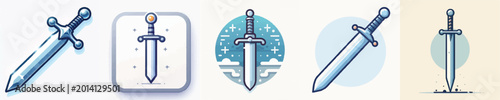 Foto vector of knight sword