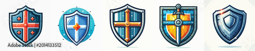 Foto vector of knight shield