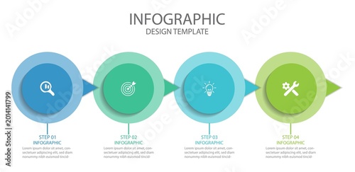 Business data visualization.  Can be used for workflow layout, diagram, annual report, web design.
