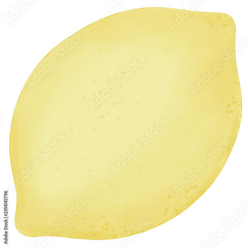 cute yellow lemon juicy vitamin fruit watercolor cartoon illustration 