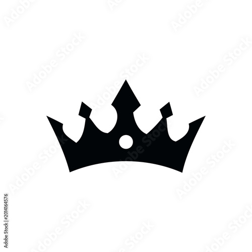 Royal Queen Crown Silhouette Vector Illustration