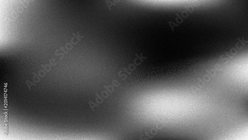 Obraz na plátne An abstract monochrome background with a blurred gradient and a prominent grainy texture, featuring soft transitions between black, white, and gray tones