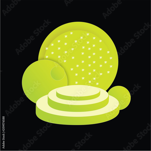 minimal-3d-podium-glowing-circle-product-display-background-vector.eps