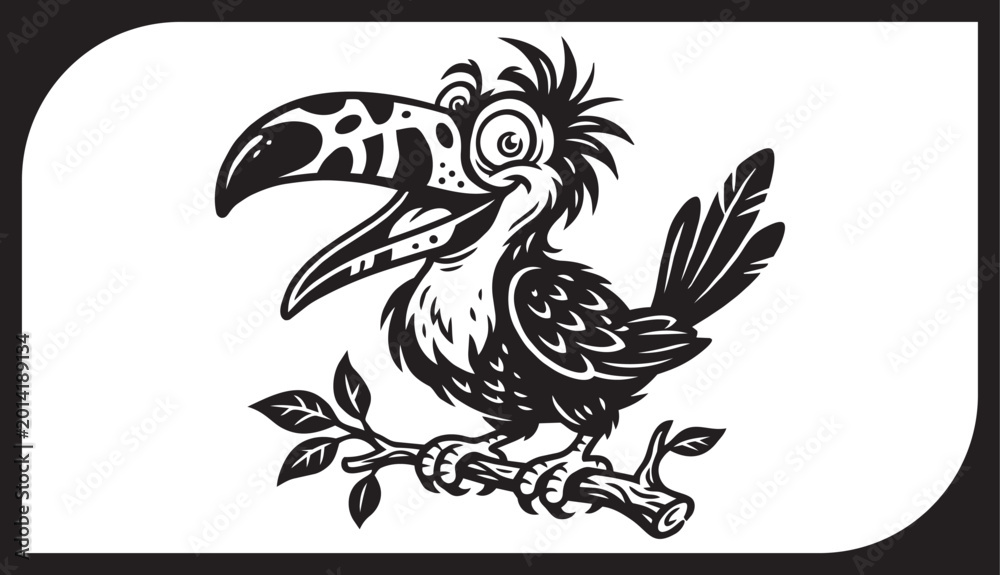 Fototapeta premium Tribal Eagle Tattoo Vector Illustration Black Silhouette Logo Design