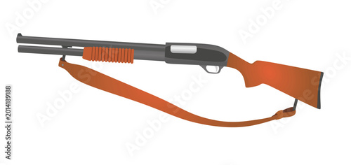 Fényképezés Metal shot gun. vector illustration
