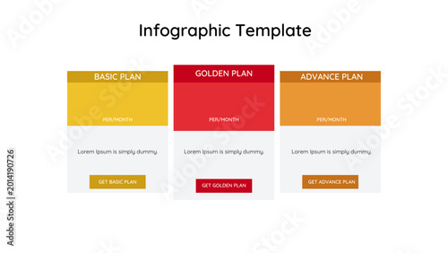 list modern business infographic template