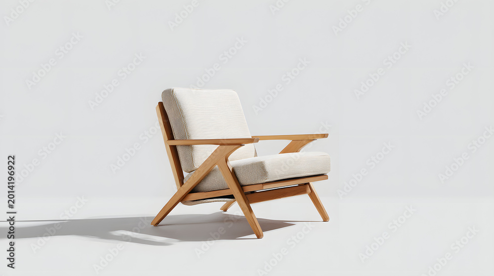 Fototapeta premium Teak Wood Armchair