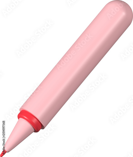 Red Coloring Marker, Red Marker Pen Illustration