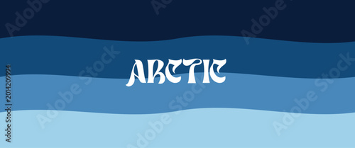 Arctic Blue Abstract Flowing Wave Background