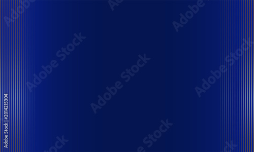 Photos Luxury Dark Blue Gradient Background with Elegant Golden Vertical Lines