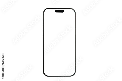 Smartphone mockup transparent PNG isolated  background suitable for designers creating fintech dashboards, digital banking applications and cyber security interface concepts for i phone pro max	