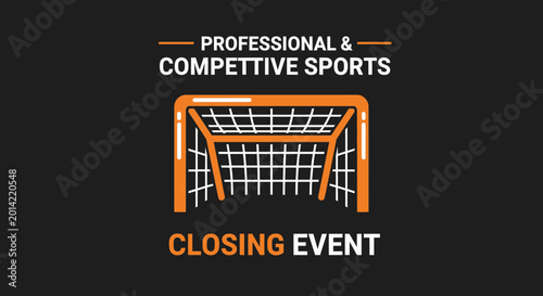 Professional Sports Closing Event Illustration For Competitive Championship Goal Celebration