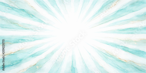 Schilderij op canvas A bright summer sky with a golden sun burst and glowing rays creates an abstract