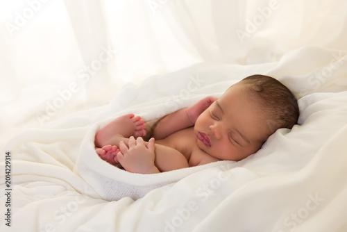 African newborn baby boy