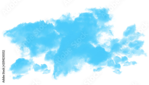 bright blue cloud vapor texture isolated on transparent background png with smooth dreamy mist overlay for digital creative artwork