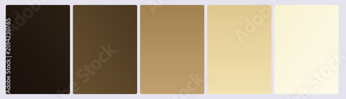 Photos Set of five nature wheat gradient cards in dark umber walnut caramel golden ambe