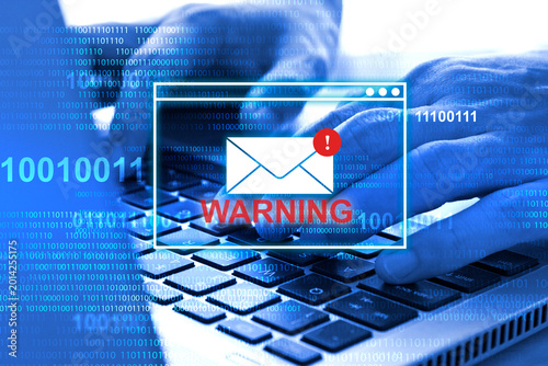 Φωτογραφία Cyber crime phishing mail serious threat to computer systems, Security awareness training helps protect important business data from hacking