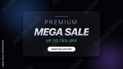 Premium Mega Sale Up to 75 Percent Off Shop Collection Graphic