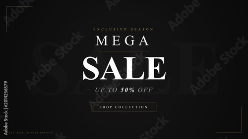 Mega Sale Exclusive Season Up to Fifty Percent Off for Winter Edition