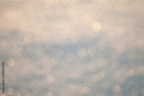 Pastel gray background, photo with tinted snow image with blur effect