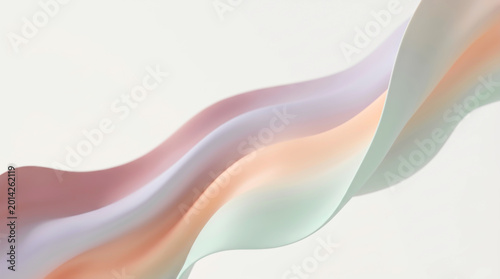 Abstract Gradient Background with Modern Design Featuring Soft Pastel Flowing Waves and Elegant Smooth Curves for Creative Digital Wallpaper Minimalist Graphic Backdrop and Web Presentation.