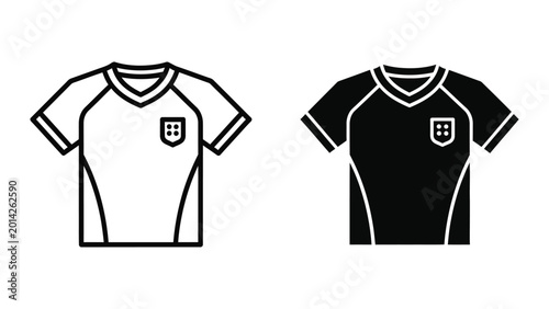 Black and white soccer jersey with portugal emblem