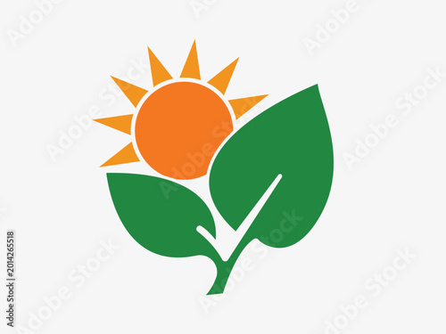 Green Solar Eco Energy Vector Illustration
