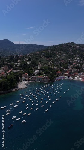 Aerial view of Portofino, Italy