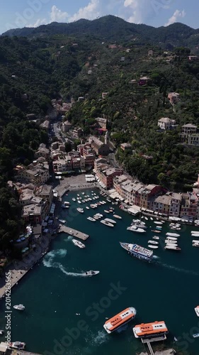 Aerial view of Portofino, Italy