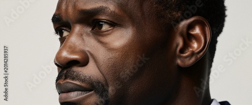 A close up shot of a mature African American man