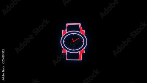 Tableau sur toile Hand Clock Logo