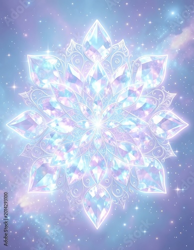 Crystal formation shines brightly